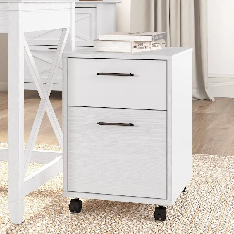 2 Drawer Mobile File Cabinet with Wheels for Home Office-43