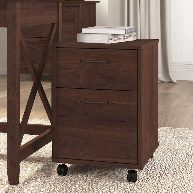2 Drawer Mobile File Cabinet with Wheels for Home Office-44