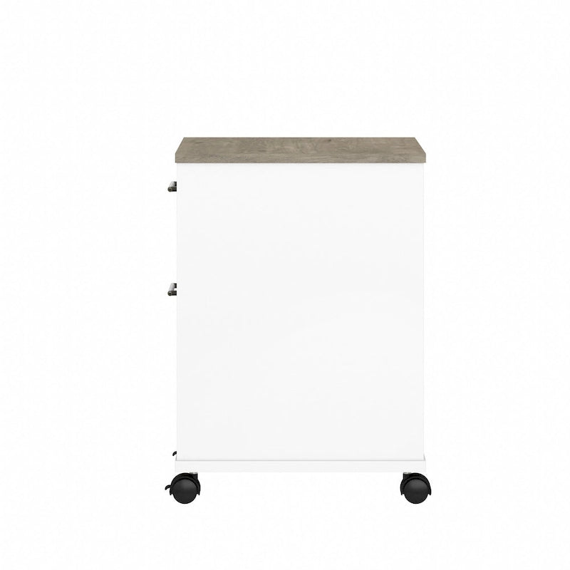 2 Drawer Mobile File Cabinet with Wheels for Home Office-25