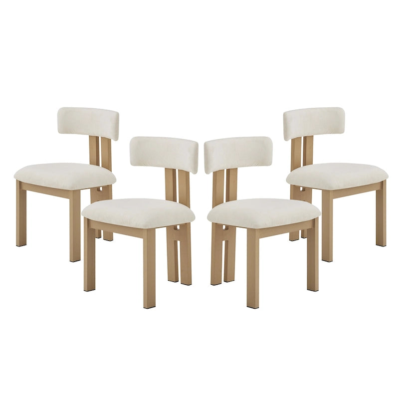 Astura Upholstered Dining Chairs, Iron Frame, Set of 4 by Christopher Knight Home-17