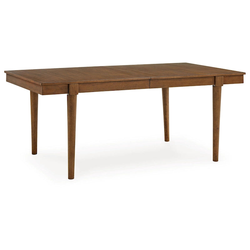 Jeyn Dining Table, Tapered Legs, Extendable 74-92 Inch Brown Hardwood-3