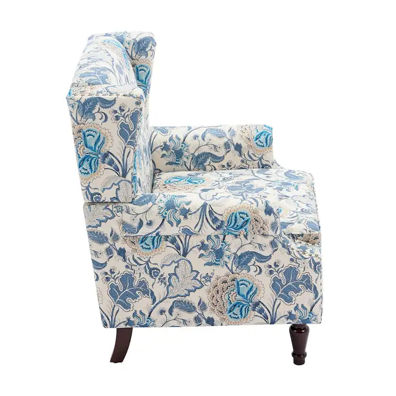 Set of 2 Patterned Upholstered Accent Chair for Living Room-10