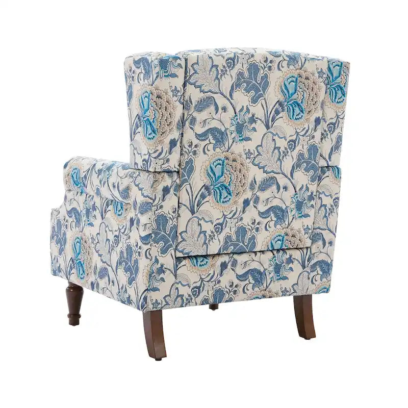 Set of 2 Patterned Upholstered Accent Chair for Living Room-11
