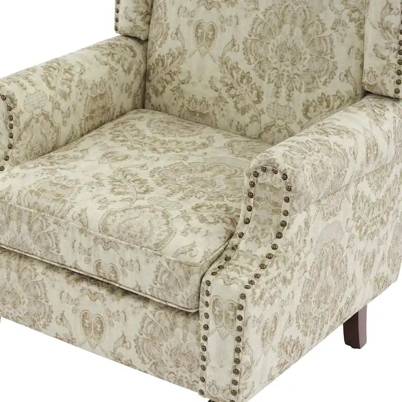 Set of 2 Patterned Upholstered Accent Chair for Living Room-28