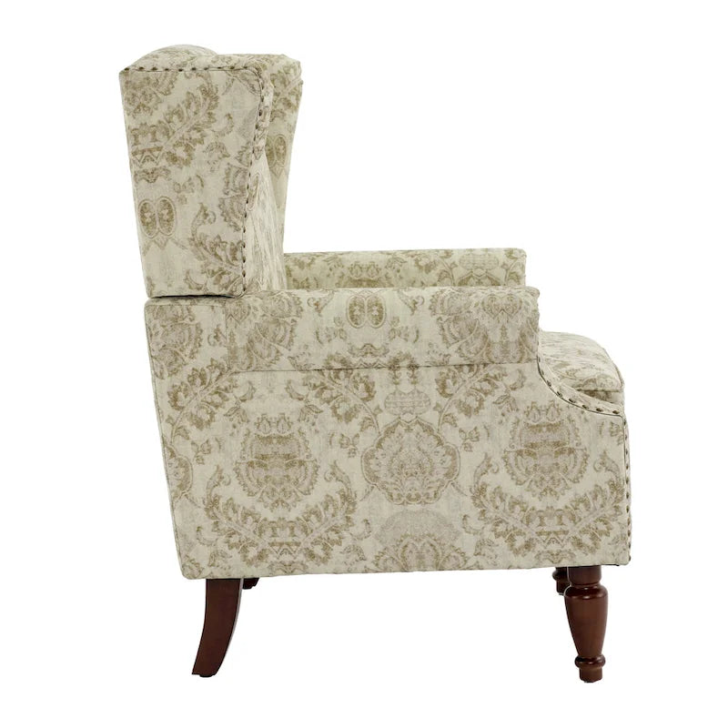 Set of 2 Patterned Upholstered Accent Chair for Living Room-29