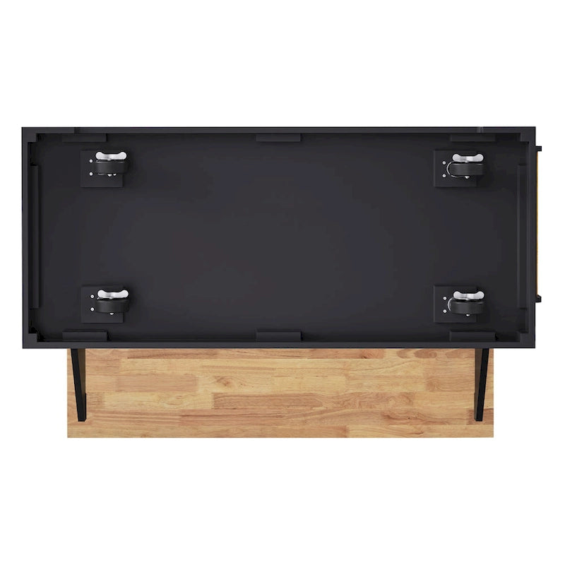 54 Large Kitchen Island with Rubber Wood Drop Leaf, Embossed Texture Rolling Kitchen Cart on 4 Wheels with 4 Doors & 3 Drawers-18