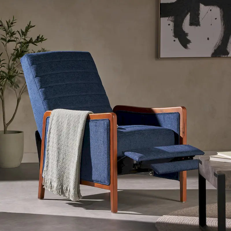 Anaura Channel Stitch Pushback Recliner by Christopher Knight Home-2