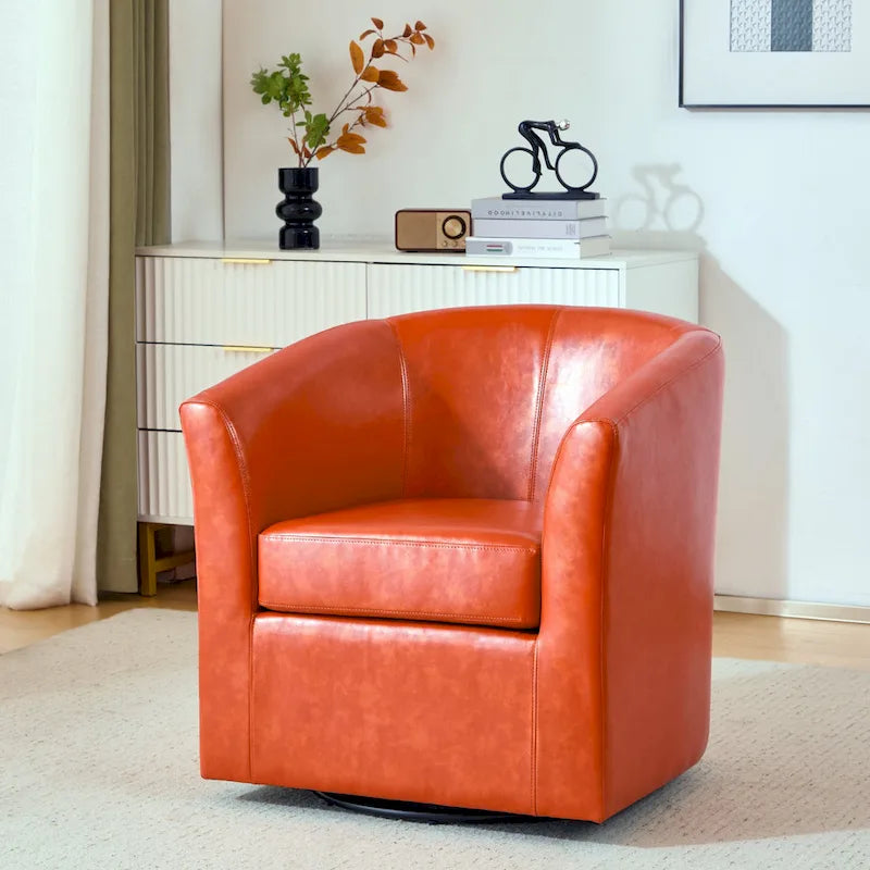 Daymian Swivel Club Chair by Christopher Knight Home - 29.00 D x 30.20 W x 30.50 H-7