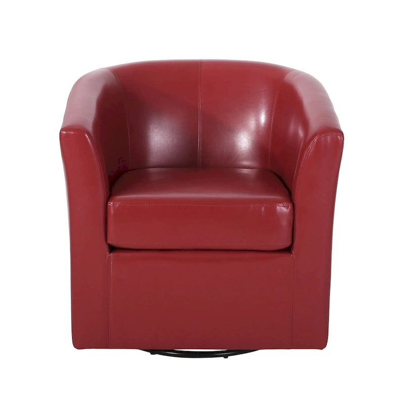 Daymian Swivel Club Chair by Christopher Knight Home - 29.00 D x 30.20 W x 30.50 H-8