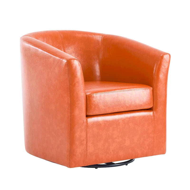 Daymian Swivel Club Chair by Christopher Knight Home - 29.00 D x 30.20 W x 30.50 H-25