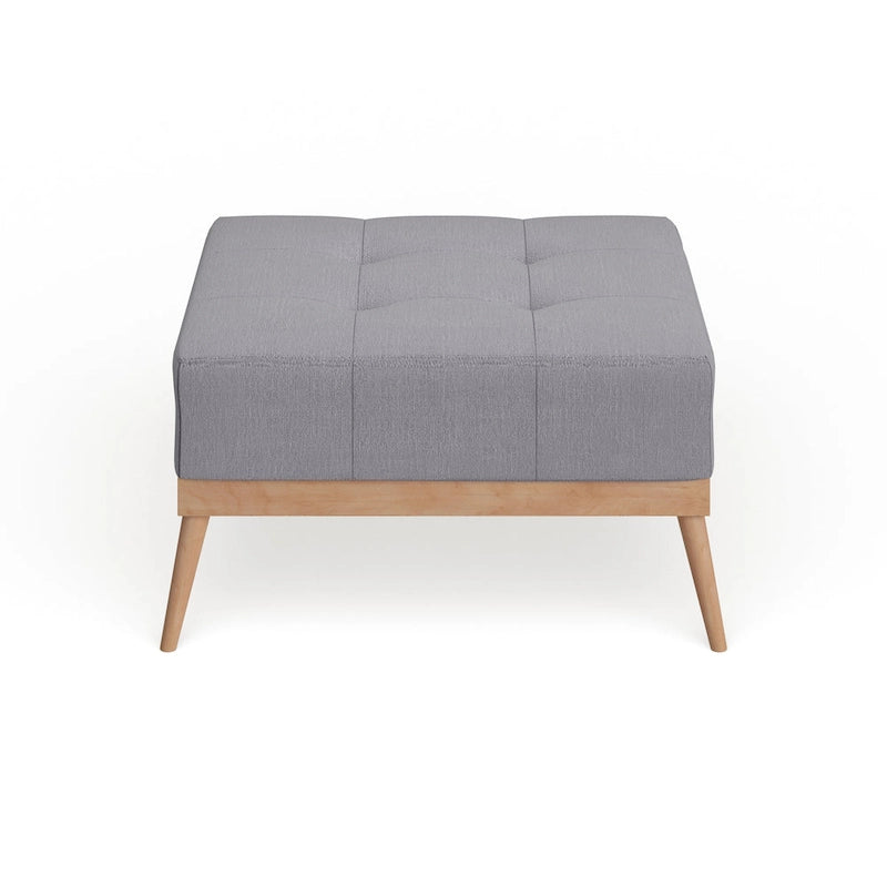 Christopher Knight Home Carson Lund Mid-century Tufted Fabric Square Ottoman Table-4