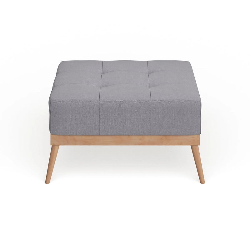 Christopher Knight Home Carson Lund Mid-century Tufted Fabric Square Ottoman Table-5