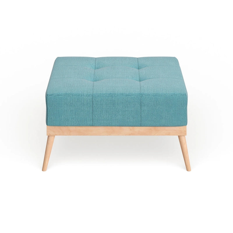 Christopher Knight Home Carson Lund Mid-century Tufted Fabric Square Ottoman Table-8