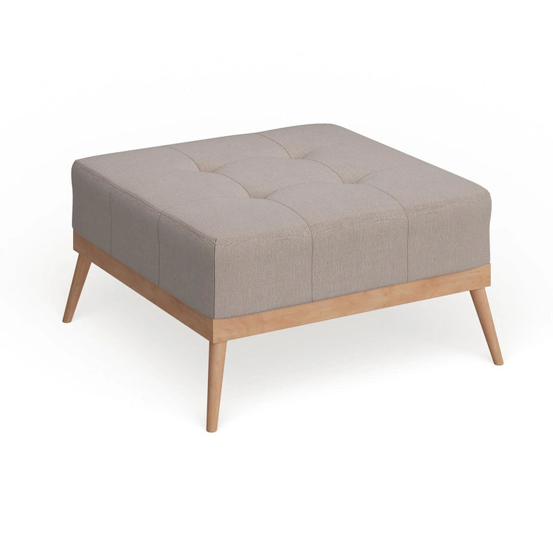 Christopher Knight Home Carson Lund Mid-century Tufted Fabric Square Ottoman Table-14
