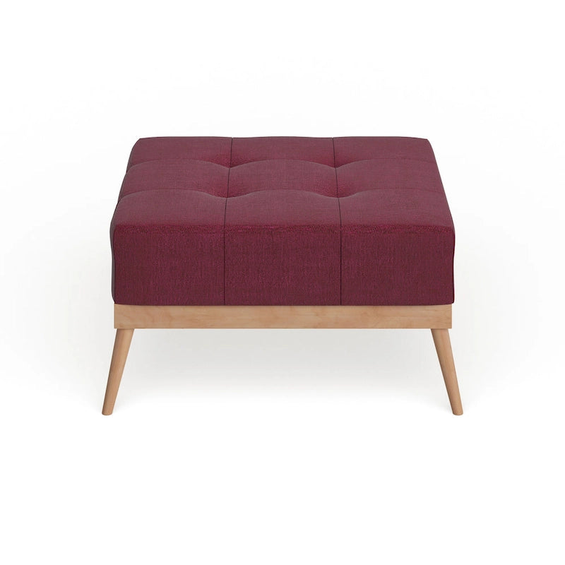 Christopher Knight Home Carson Lund Mid-century Tufted Fabric Square Ottoman Table-18