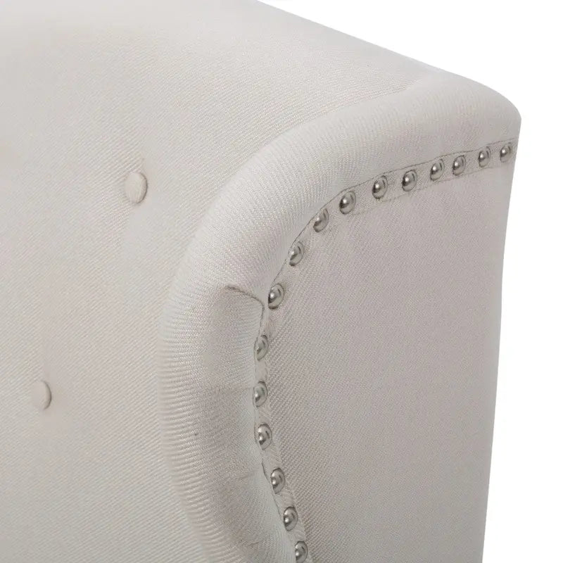 Niclas Wing Back Studded Fabric Accent Chairs (Set of 2) by Christopher Knight Home-5