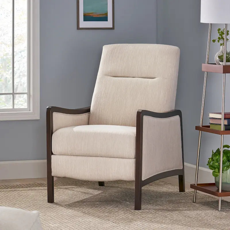 Veatch Contemporary Upholstered Pushback Recliner by Christopher Knight Home-38