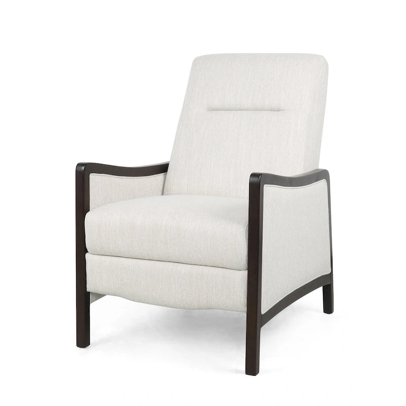 Veatch Contemporary Upholstered Pushback Recliner by Christopher Knight Home