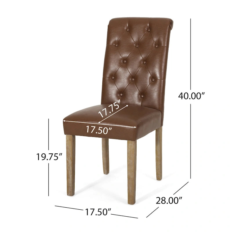 Aruda Upholstered Dining Chair (Set of 6) by Christopher Knight Home-22