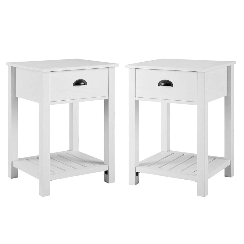 Middlebrook One-Drawer Farmhouse Nightstand, Set of 2-23