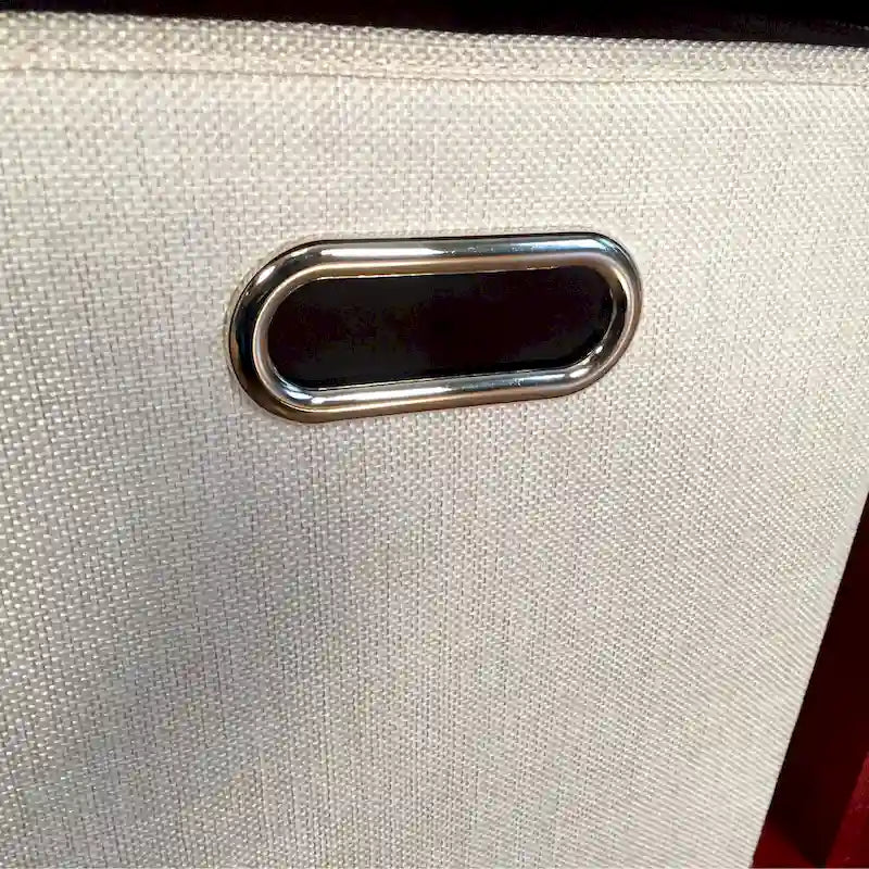 John Louis Home Solid Wood Entryway Bench with 8 Shoe Cubbies Mahogany-5