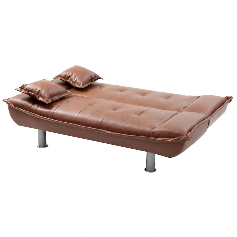 Lionel Faux Leather Sofa Bed-10