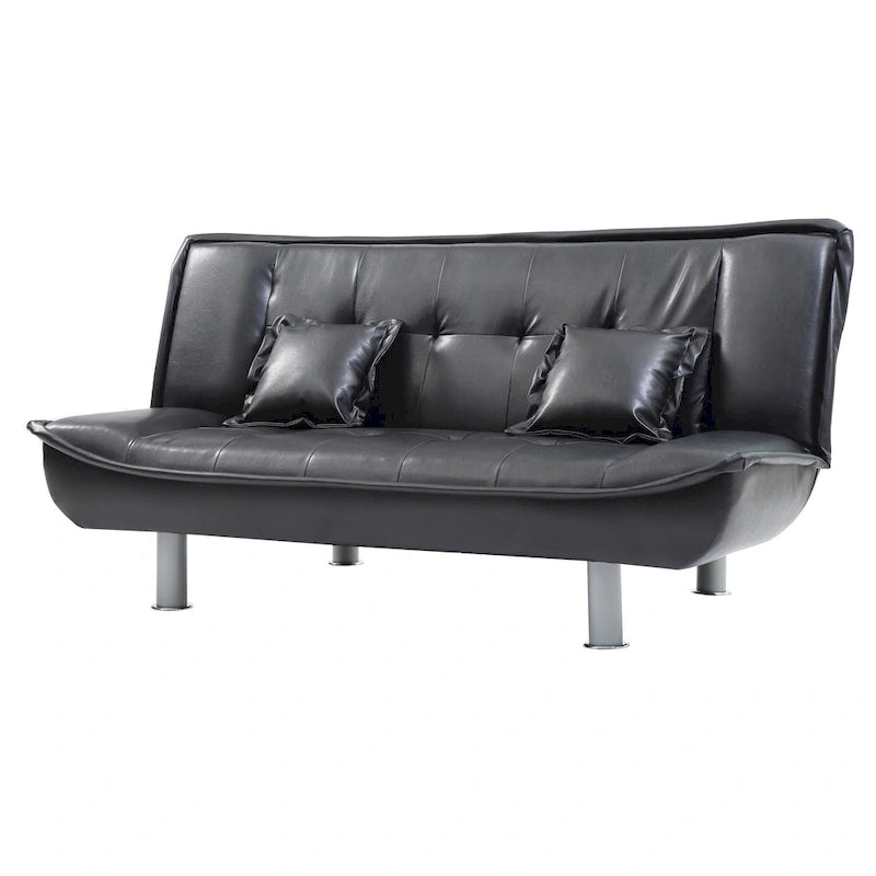 Lionel Faux Leather Sofa Bed-16