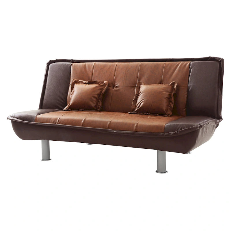 Lionel Faux Leather Sofa Bed-20