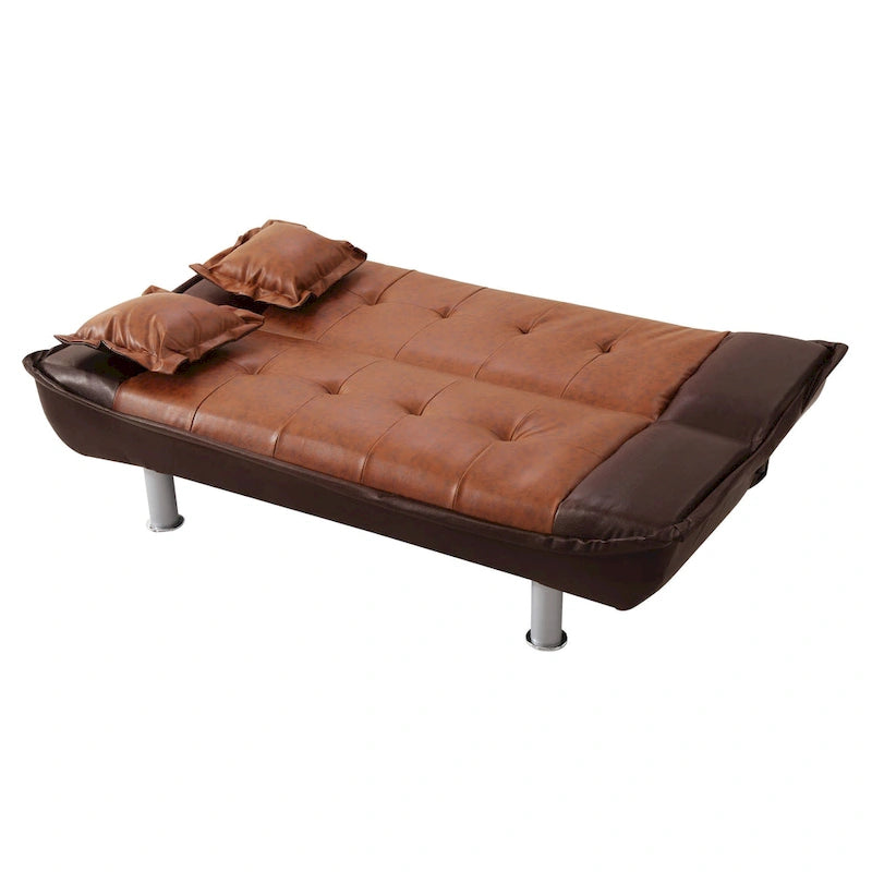 Lionel Faux Leather Sofa Bed-22