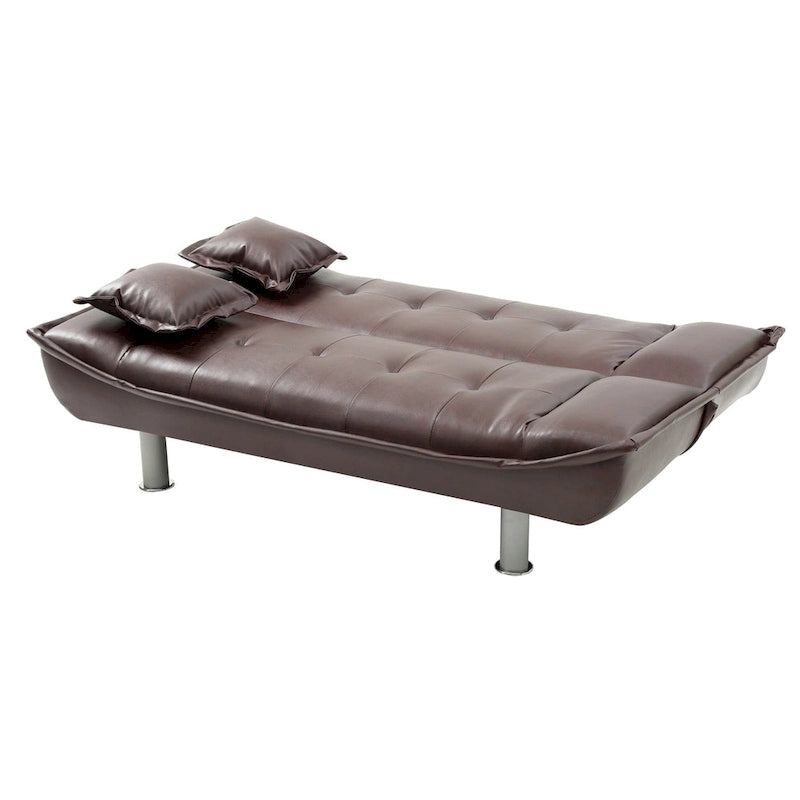 Lionel Faux Leather Sofa Bed-27