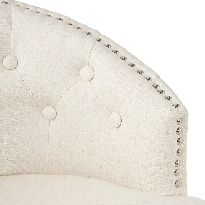 Ogden Beige Swivel Bar Stools (Set of 2) by Christopher Knight Home-11