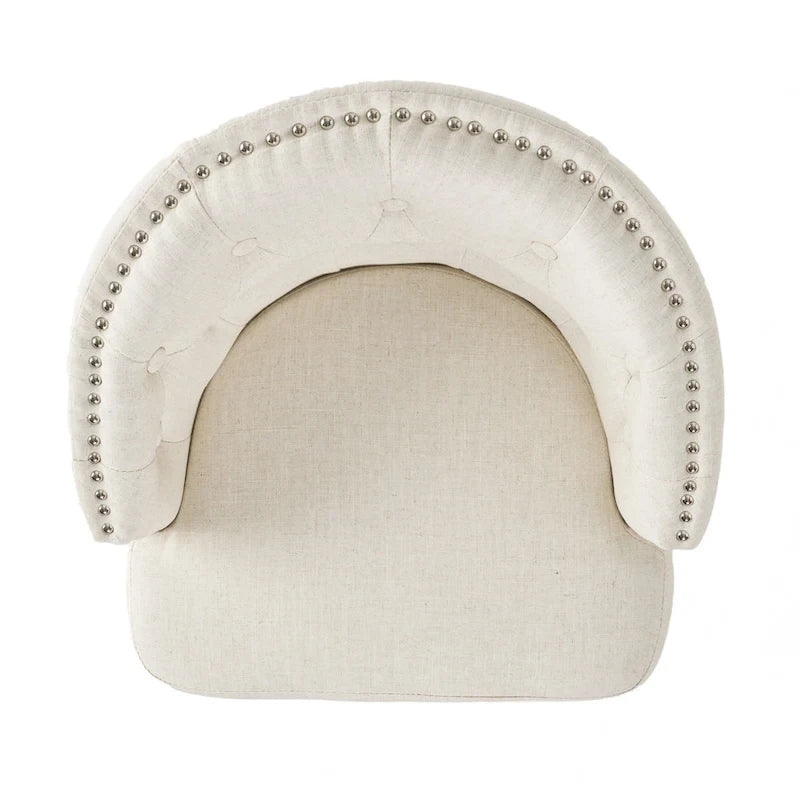 Ogden Beige Swivel Bar Stools (Set of 2) by Christopher Knight Home-14