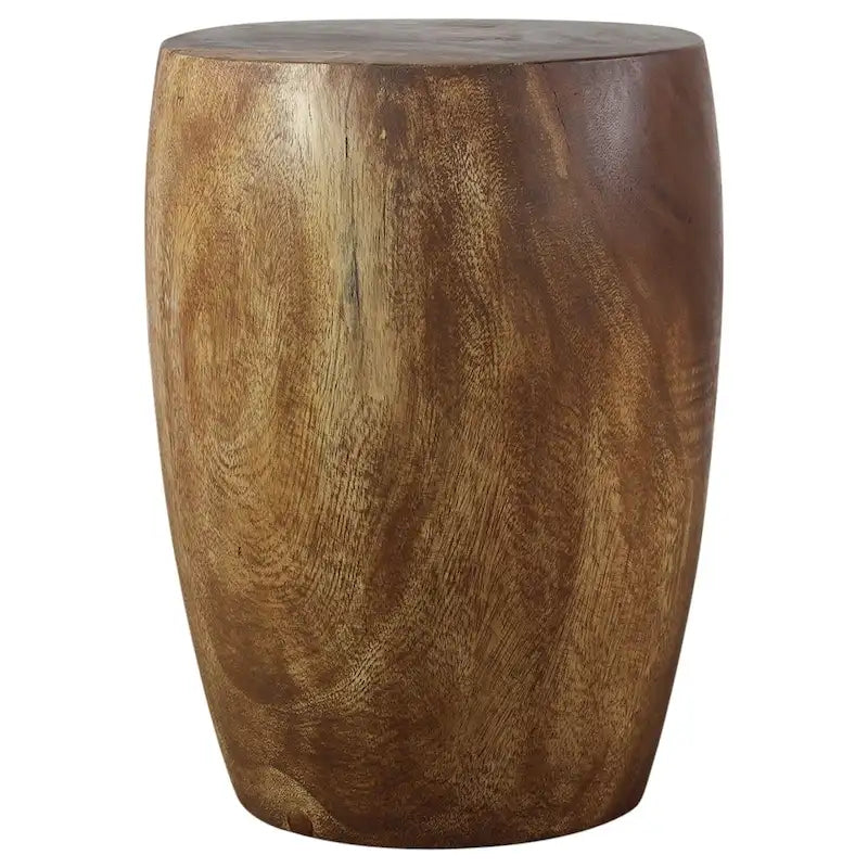 Walnut Oil Finish Round End Table 15x20 inch-4