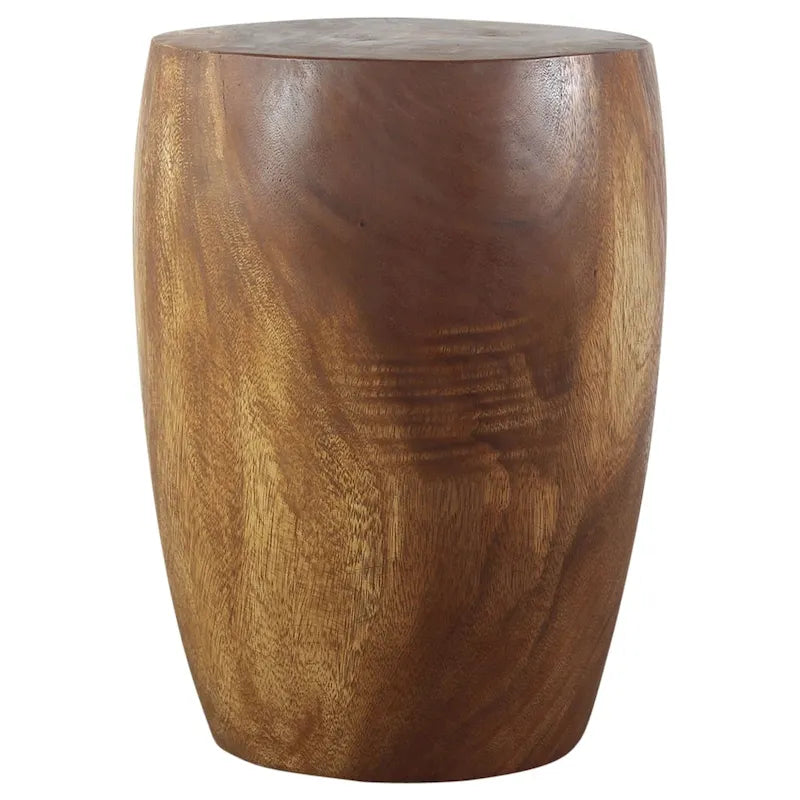 Walnut Oil Finish Round End Table 15x20 inch-5