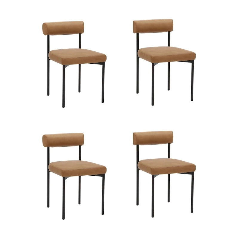 Metal Frame Bar Stool with Cushioned Seat and Back-10