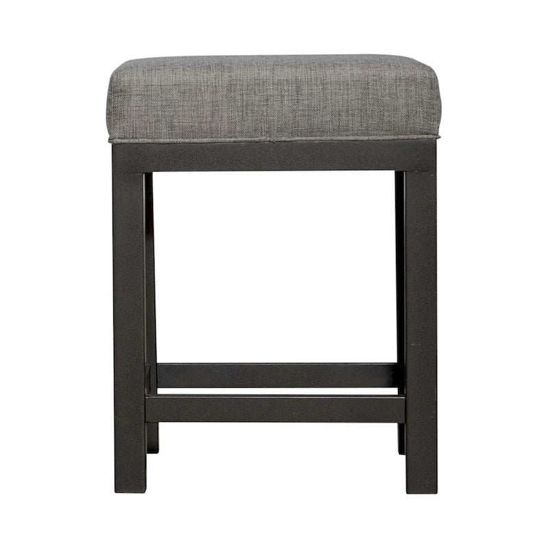 Grey Console Table with 3 Counter Height Stools Bar Set-16