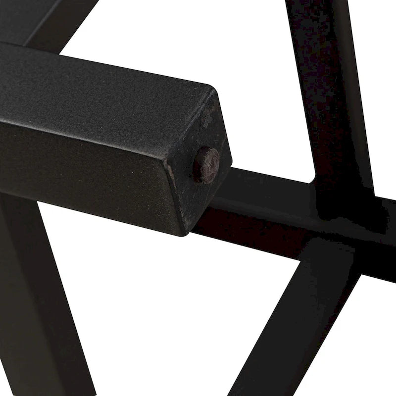 Grey Console Table with 3 Counter Height Stools Bar Set-20