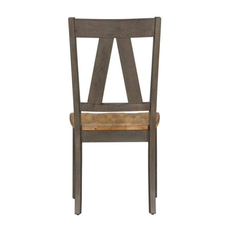 Lindsey Farm Gray and Sandstone 7 Piece Trestle Table Set-10