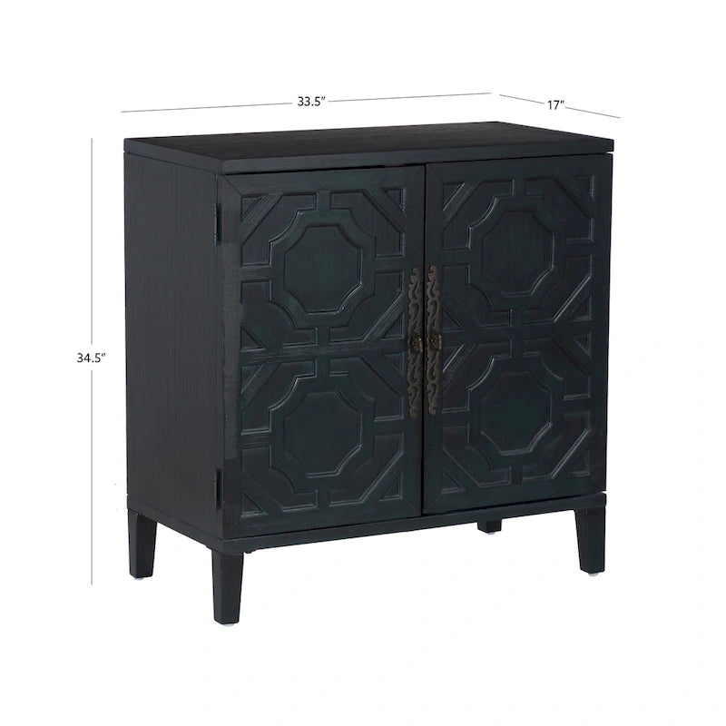 Chanters Solid Wood 2-Door Accent Cabinet-14