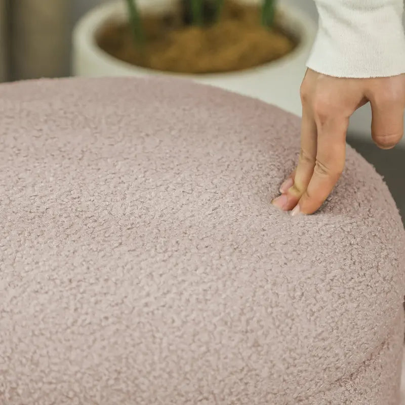 Adeco Ottoman Small Teddy Low Foot Stool Vanity Stool-13