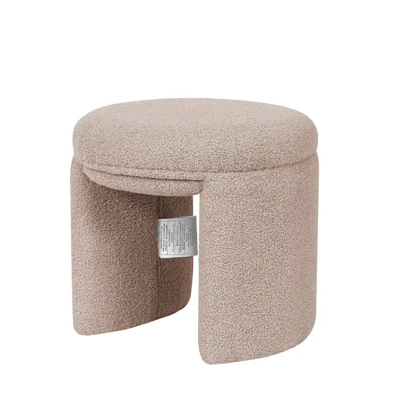 Adeco Ottoman Small Teddy Low Foot Stool Vanity Stool-14