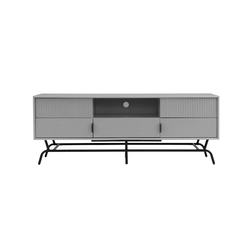 Modern 60-inch 3-Drawer TV Stand - White/Indigo/Sage Green/Grey-15