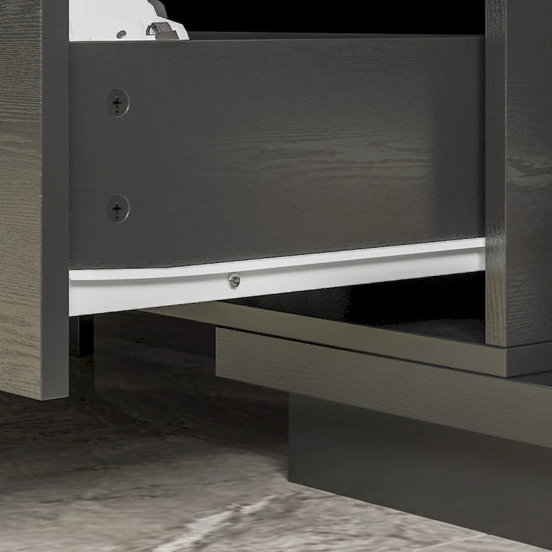 Extendable TV Stand Storage Media Console Modern Entertainment Center-9