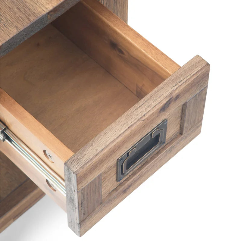 WYNDENHALL Garret SOLID ACACIA WOOD 14 inch Wide Rectangle Rustic Narrow Side Table - 14 W x 24 D x 20 H-29