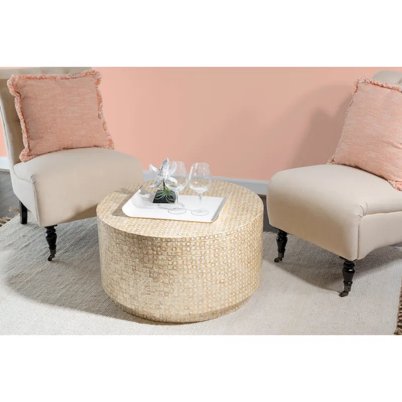 Capiz Mosaic Coffee Table-3