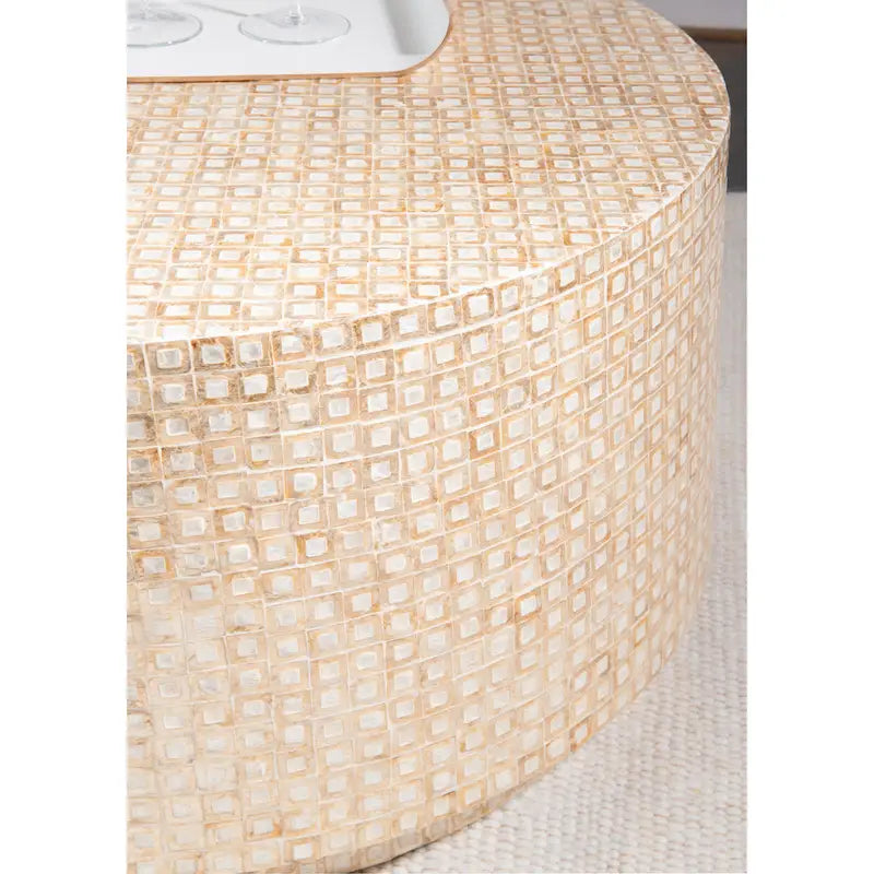 Capiz Mosaic Coffee Table-4