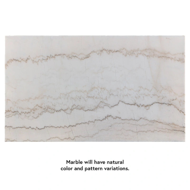 Light Grey 7-Piece Marble Top Dining Set for 6-10