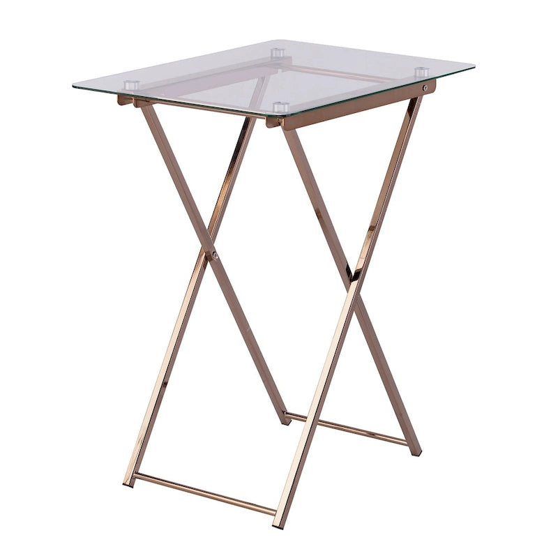 SEI Furniture Hinding Folding Tray Table-5