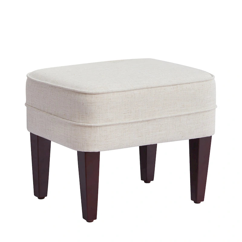 HUIMO Fabric Arm Chair Accent Chair and Ottoman Set Grey/ Beige/ Blue/ Dark Teal-12