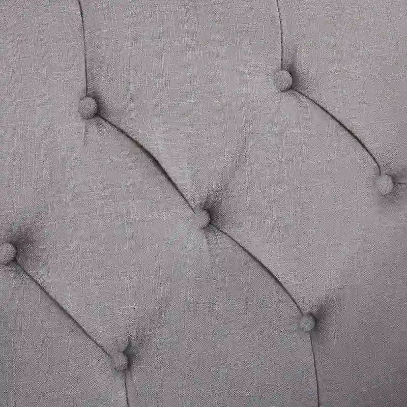 HUIMO Fabric Arm Chair Accent Chair and Ottoman Set Grey/ Beige/ Blue/ Dark Teal-27